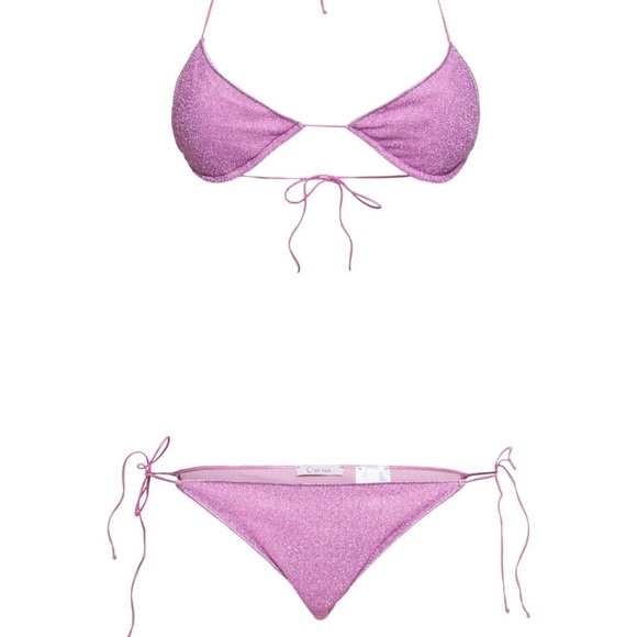 Oseree Lumière Microkini Bikini Top Size S - Picture 2 of 6